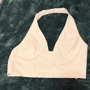 Dynamite Cream Halter Crop Top